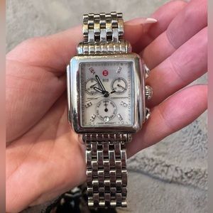 MICHELE DIAMOND DECO WATCH